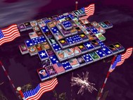 3D Magic Mahjongg - 4th of July screenshot